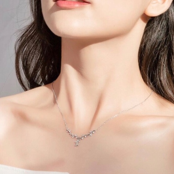 925 Sterling Silver Stamped Necklace ! - Picture 1 of 8